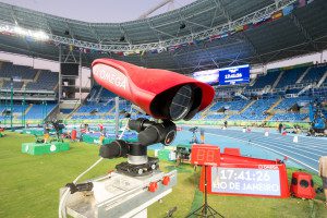 La cámara Scan’O’Vision MYRIA photofinish de OMEGA’s probó que el torso de Miller cruzó la línea primero. 