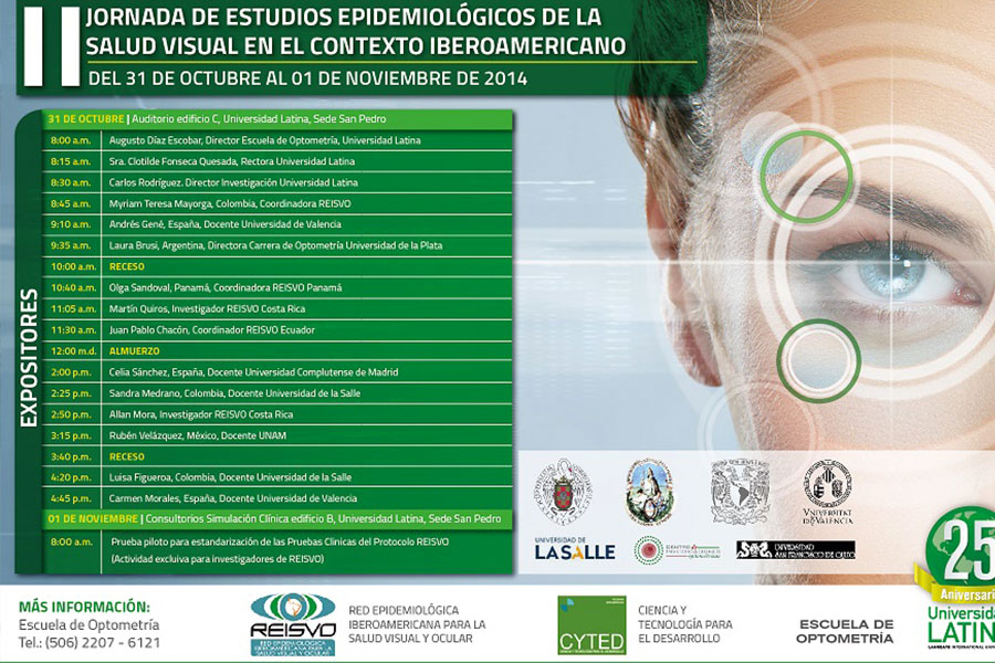 Salud Visual y Ocular, 31 de octubre y 1 de noviembre, Costa Rica