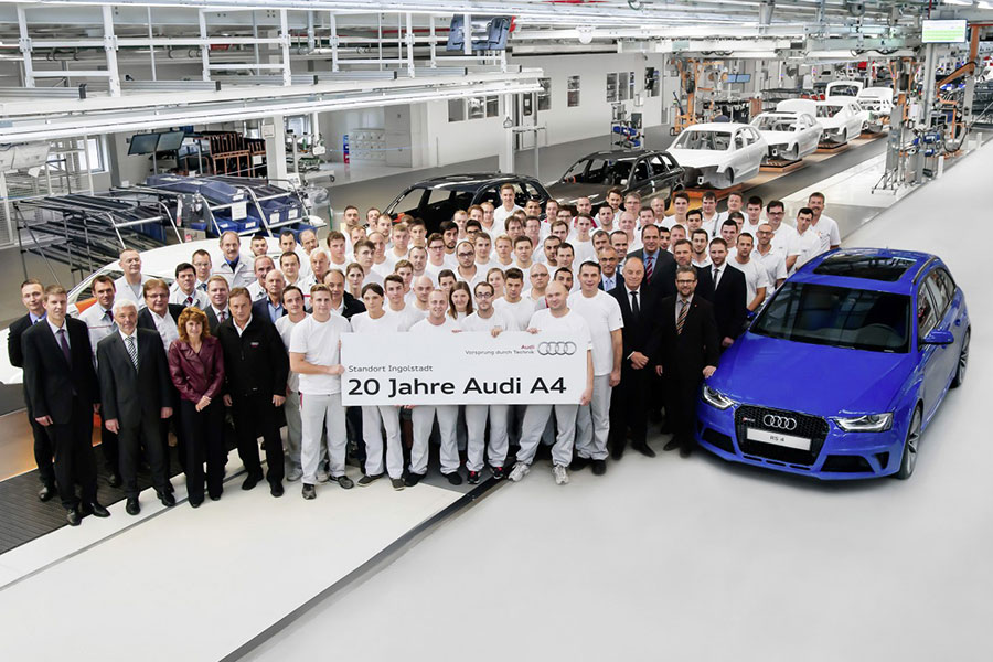 20 años del Audi A4 en la planta de Ingolstadt