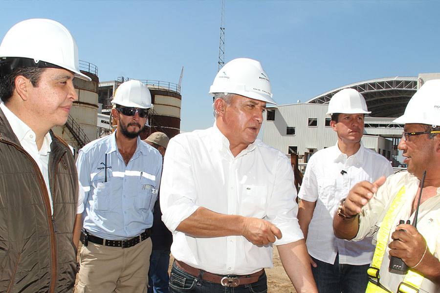 Presidente guatemalteco visita planta Jaguar Energy