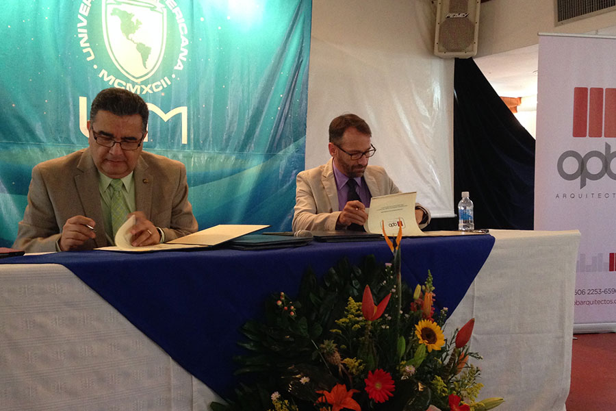 OPB Arquitectos firma convenio con la UAM de Managua