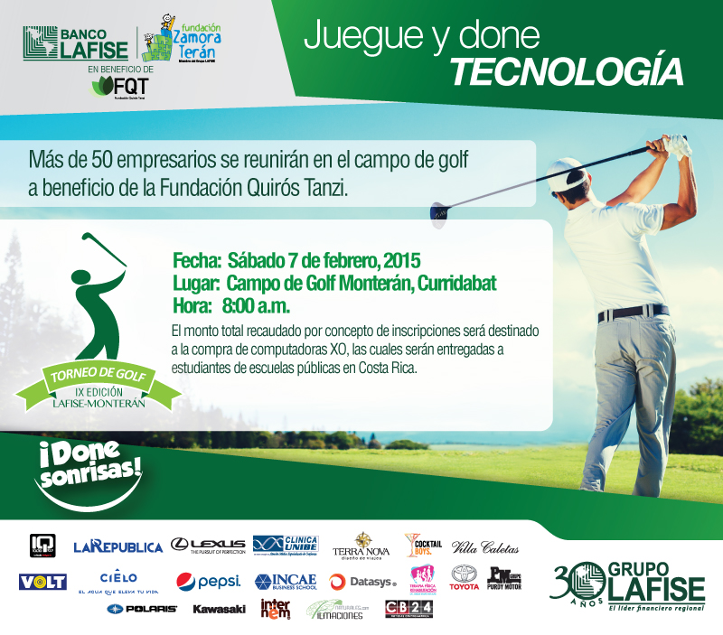 Torneo de Golf en Monterán este sábado 7 de febrero, Costa Rica