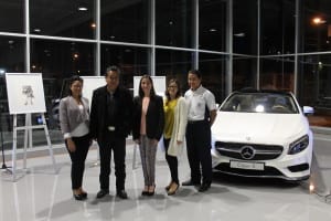 Ana Judith Pineda, Wealth, manager Citigold; Fernando Valdiviezo, artista nacional; Stephanie Alvarado, directora El Artista Magazine; Melissa Alonzo, gerente de Mercadeo Grupo Azur y Haroldo Vargas, gerente de Mercadeo Mercedes-Benz Guatemala. 