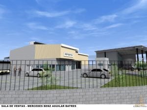 Mercedes-Benz Comercial presentó la construcción de sus nuevas instalaciones en Calzada Aguilar Batres.