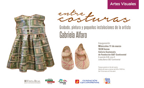 Exhibición Entre costuras, en Guatemala