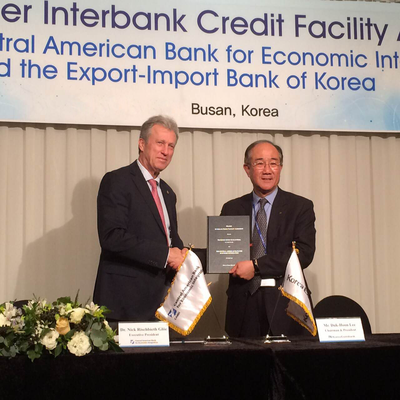 BCIE y el Korea Eximbank firman convenio