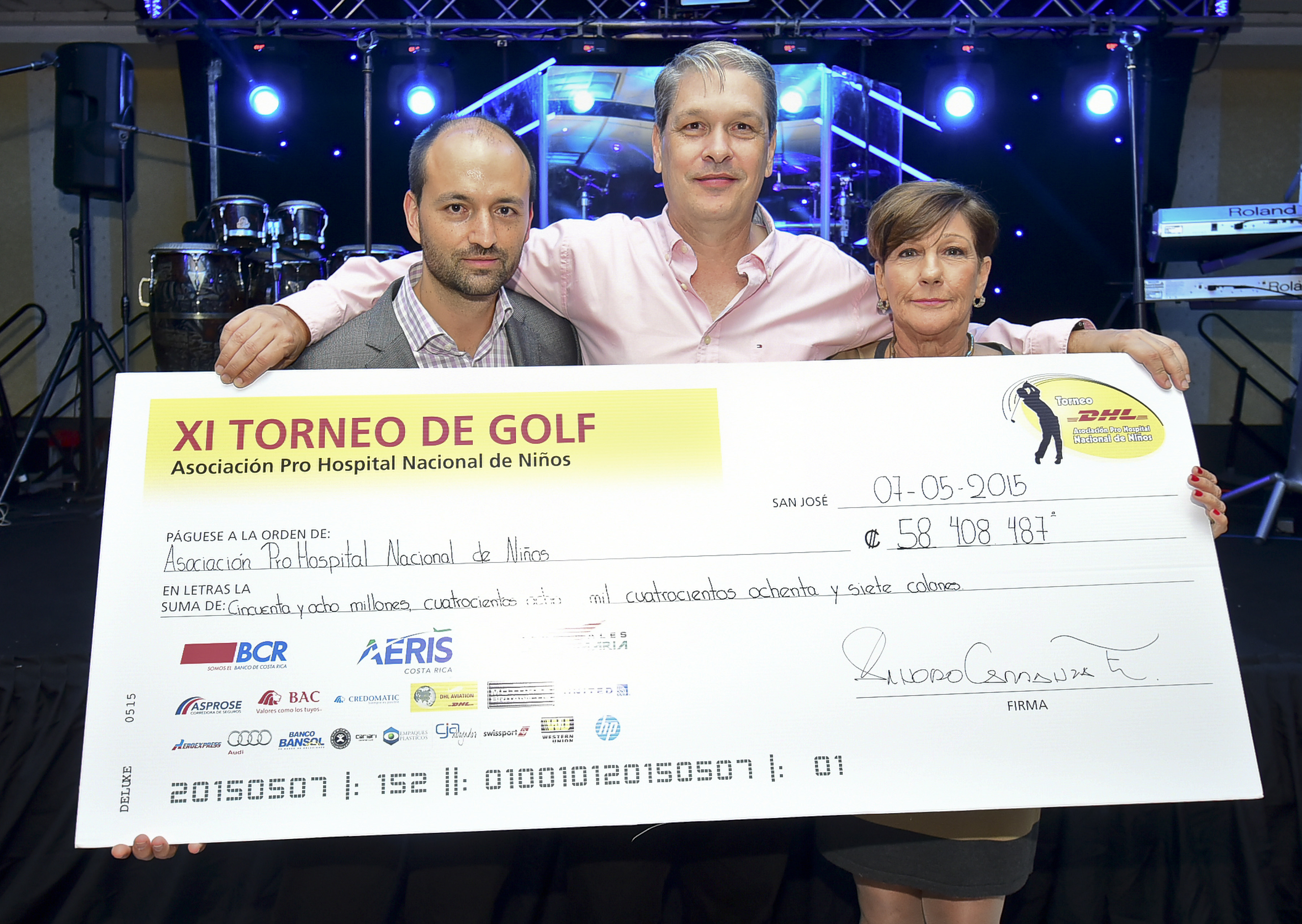 Torneo de golf de DHL recaudó US$108.000 para el Hospital Nacional de Niños