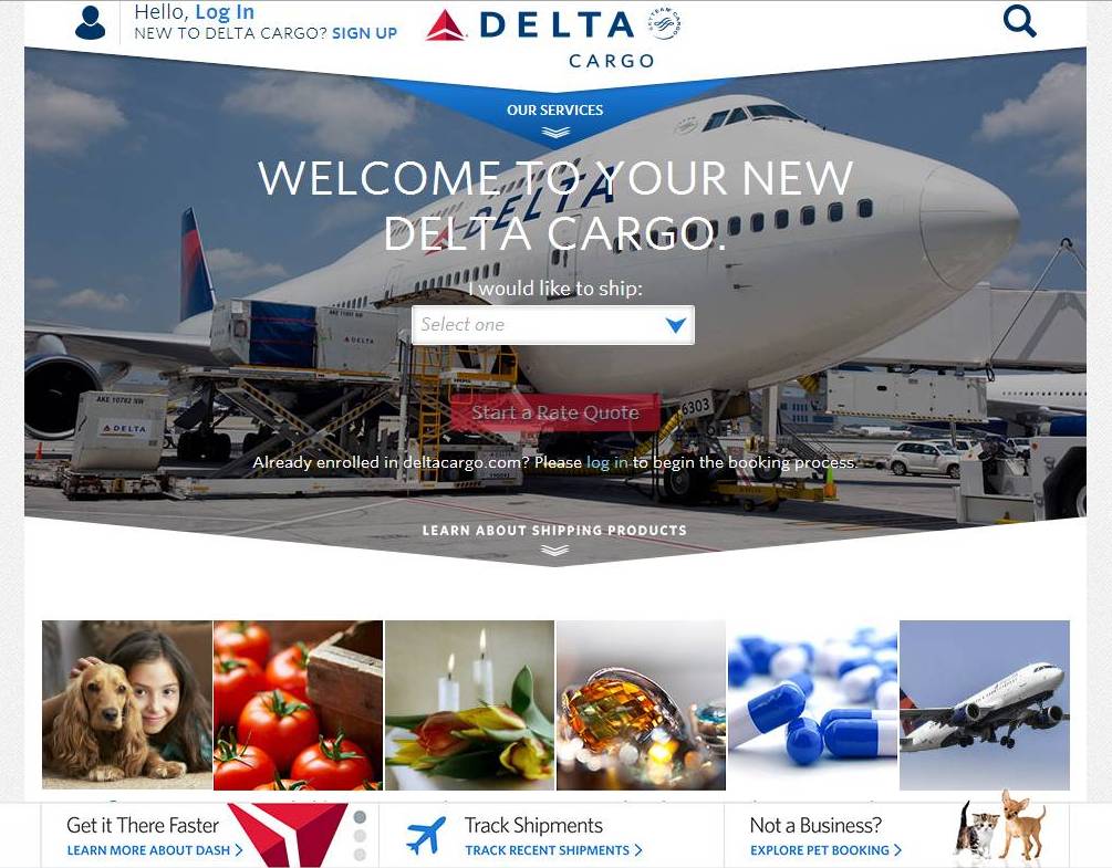 El nuevo sitio web de Delta Cargo ofrece acceso en todo lugar y a toda hora
