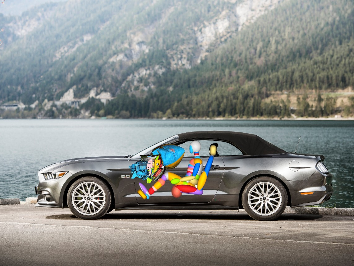 Ford presenta su bolsa de aire del nuevo Mustang