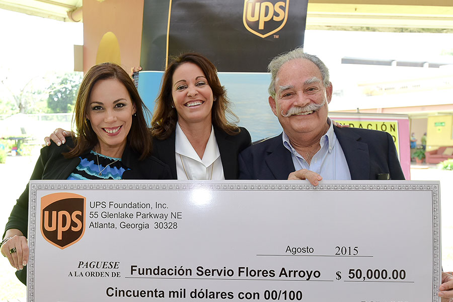 The UPS Foundation hace donación a Caipad Fundación Servio Flores Arroyo