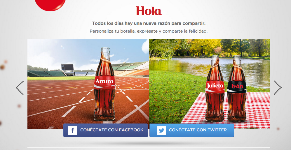 “Comparte una Coca-Cola”