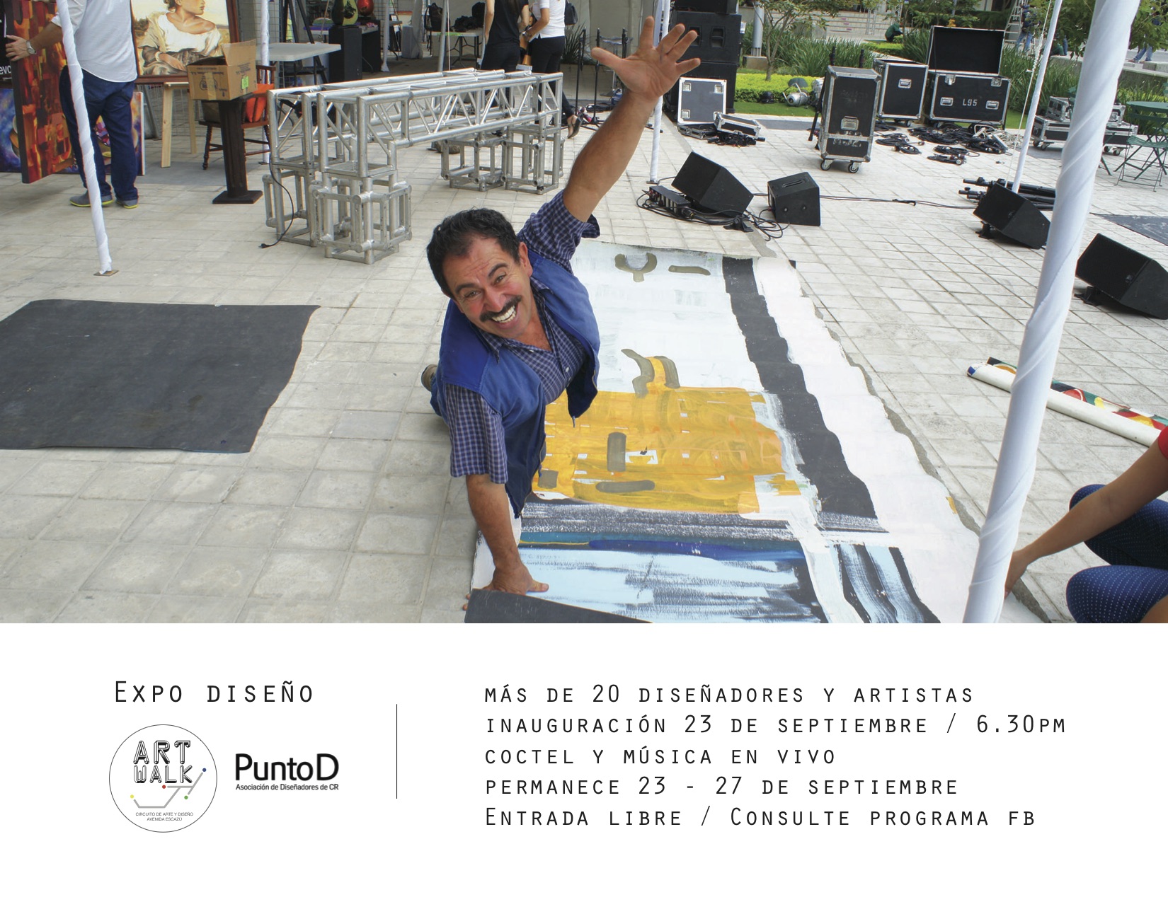 Feria de arte y diseño nacional en Avenida Escazú