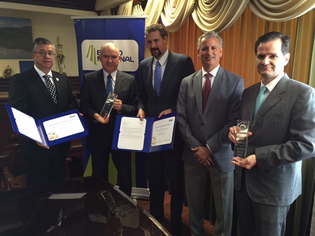 Banco Nacional recibe premio Internacional de Visa por eficacia en atención de contracargos