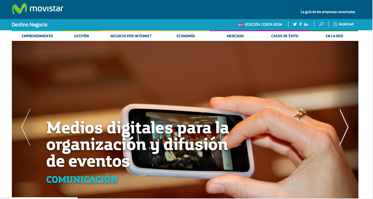Movistar presenta el portal DestinoNegocio.com