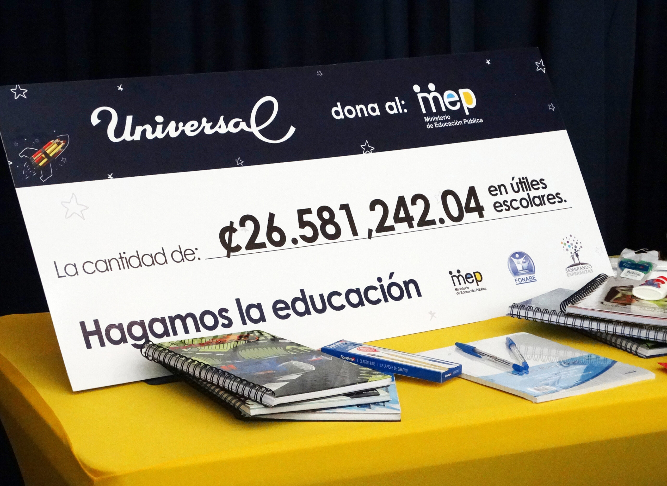 550 paquetes con útiles escolares serán entregados a niños de escasos recursos