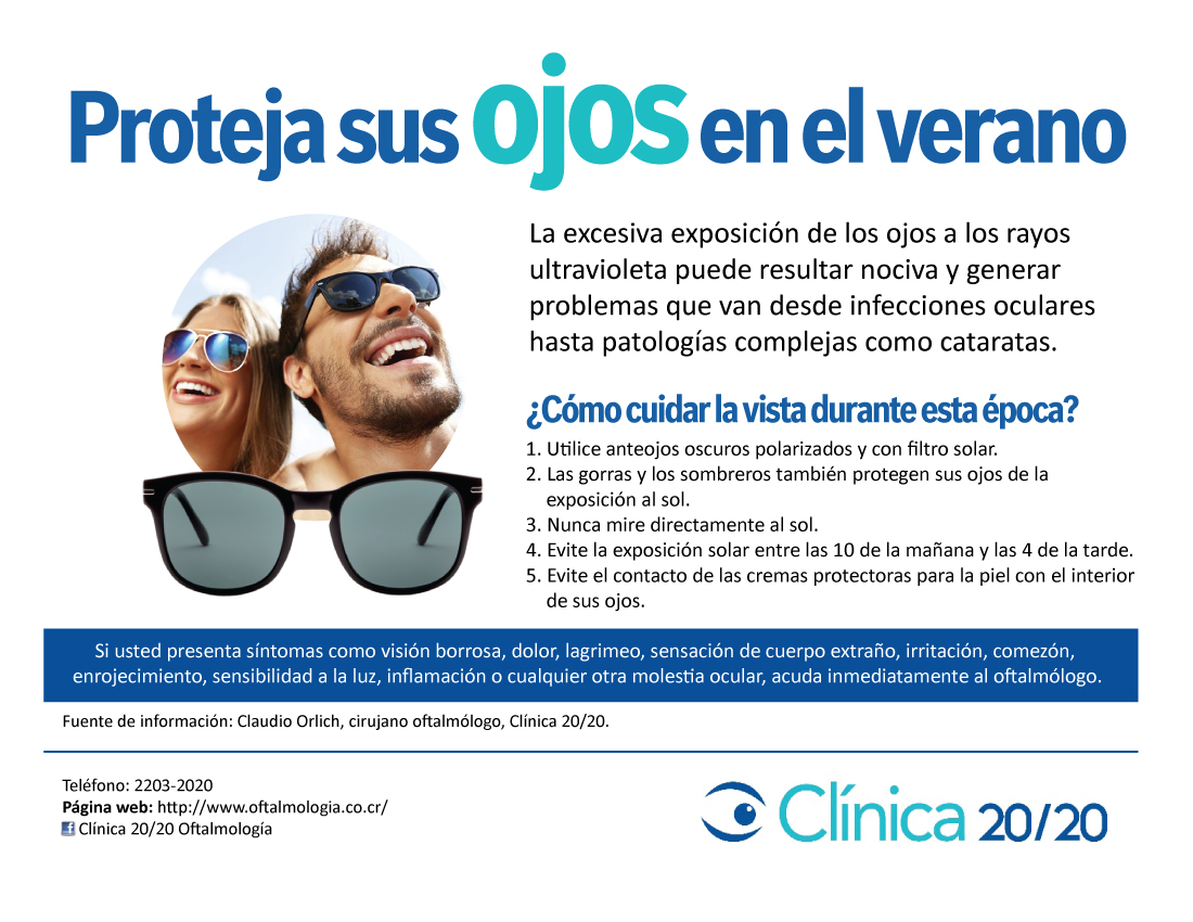 Proteja sus ojos durante el verano