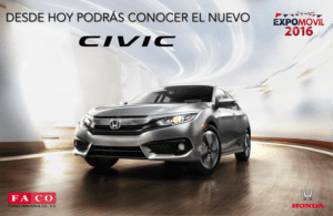 El totalmente renovado Honda Civic 2016 viene con una nueva arquitectura.
