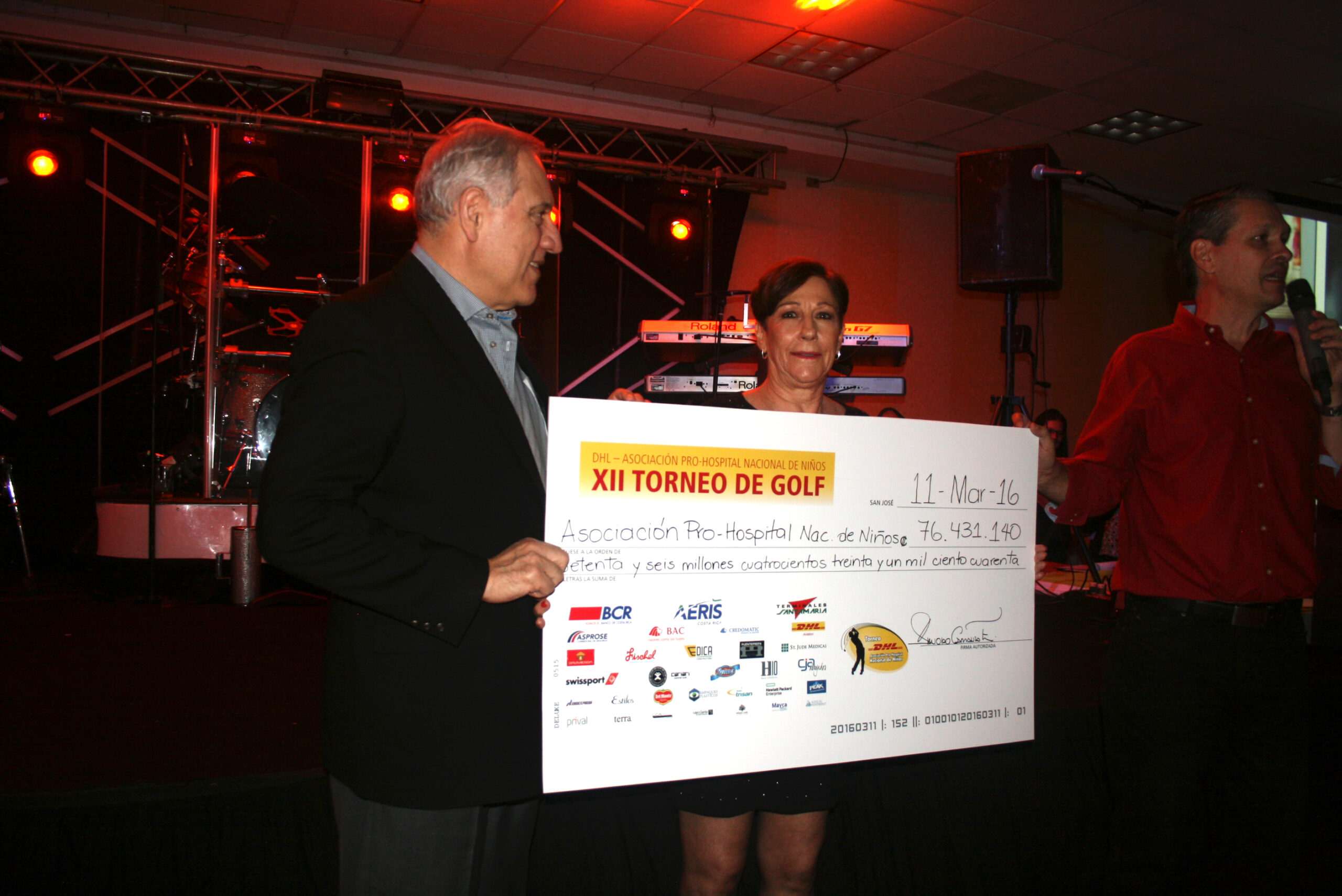 Torneo de golf de DHL recaudó US$140.757 para el Hospital Nacional de Niños