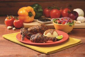 Pollo a la parrilla.