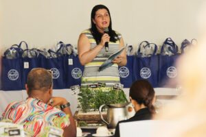 Wendy Araya, gerente general de Corporación Manza Té  de C.A.S.A