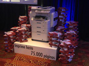 Imprime hasta 75.000 páginas.