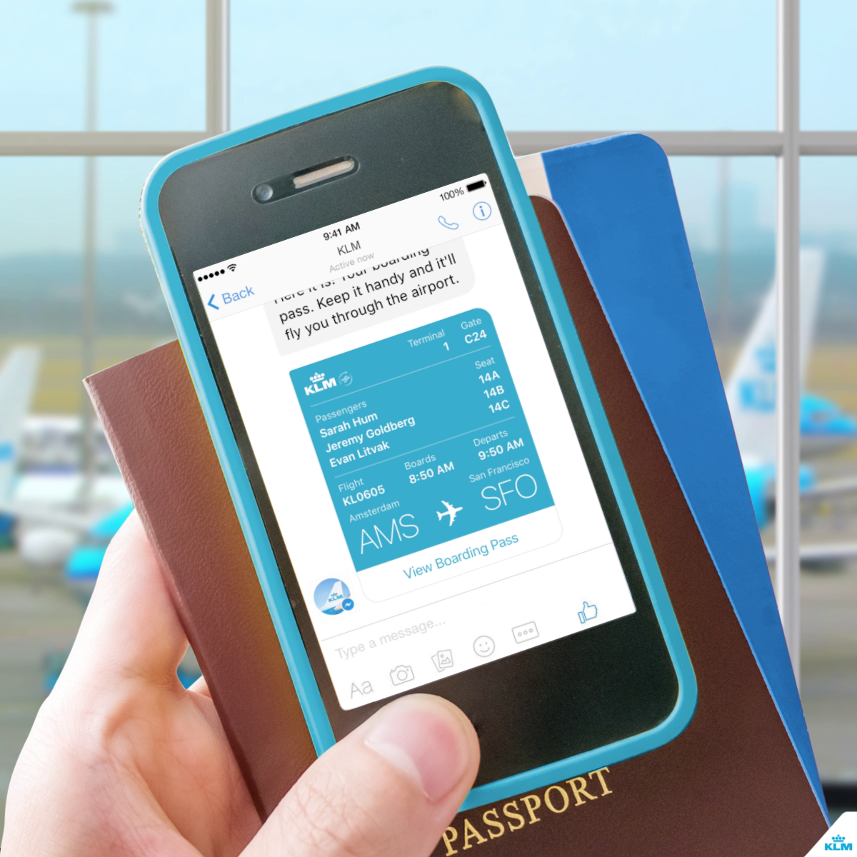 KLM emite 115.000 tarjetas de embarque a través de Facebook Messenger