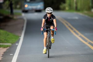 Valeria Avila Alfaro, triatlonita de 21 años de Alajuela.