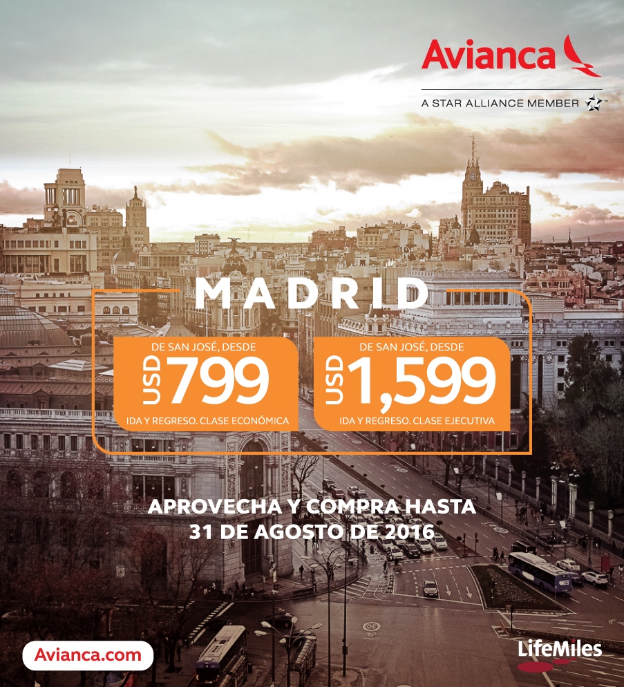 Madrid: Destino del mes de Avianca