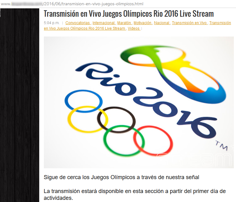 ESET advierte sobre amenazas informáticas en los Juegos Olímpicos Río 2016