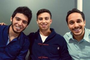 Víctor Chacón, David Díaz y Juan Diego Jaén, estudiantes de Ciencias de la Comunicación de la Universidad de Costa Rica (UCR), del equipo VSH.