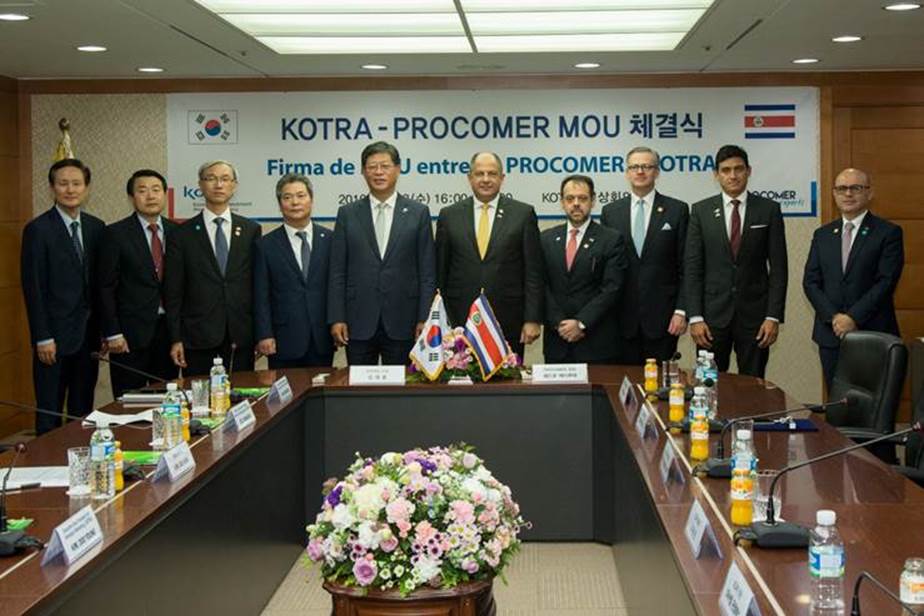 Costa Rica y Corea acuerdan promover el comercio e inversión