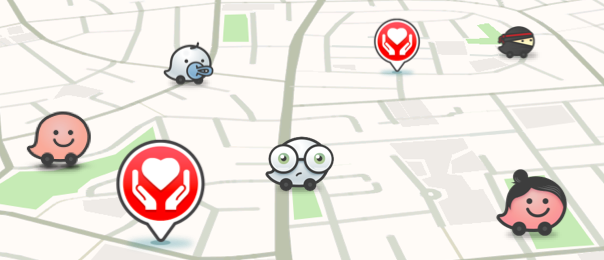 Waze ayuda a localizar albergues