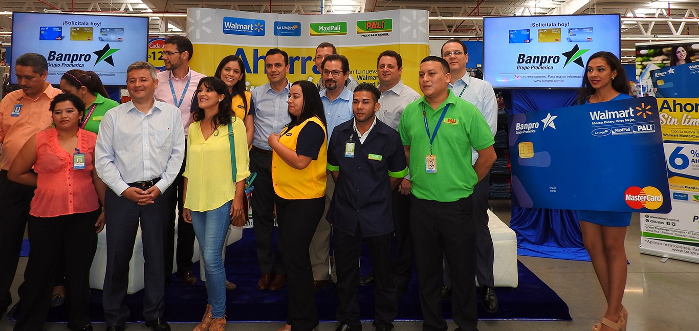 Walmart y Banpro lanzan tarjeta de crédito