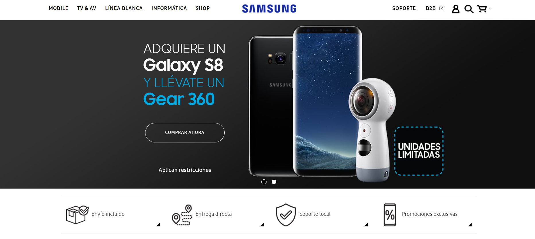 Samsung lanza portal de ventas online para  Centroamérica y el Caribe