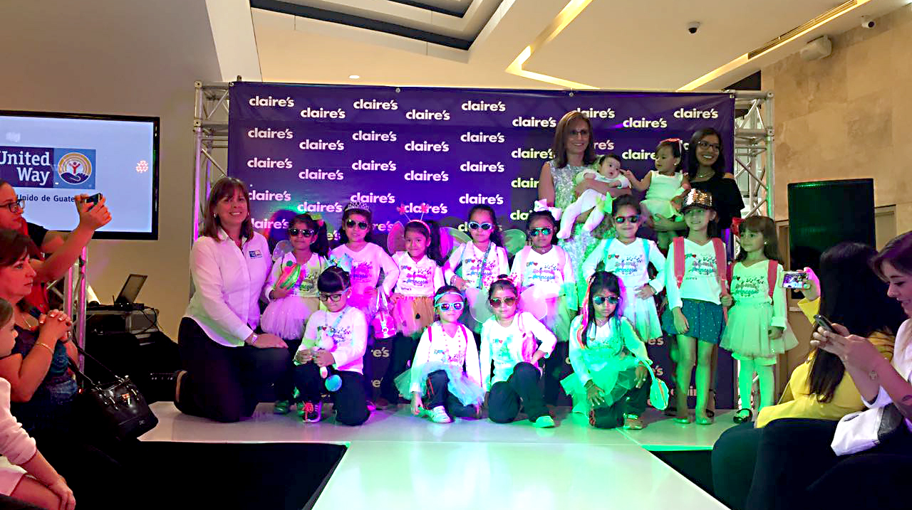Claire´s y United Way Guatemala se unen para ofrecer  un mejor futuro a las niñas
