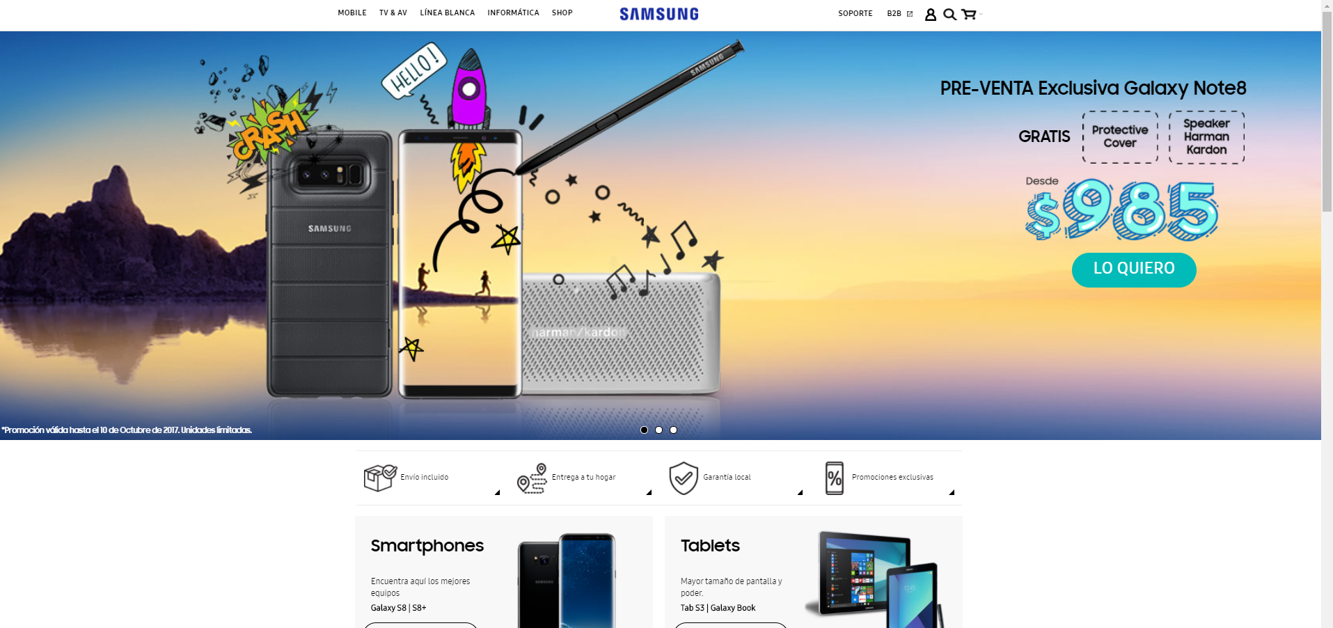 Samsung Shop se extiende a Guatemala y Ecuador