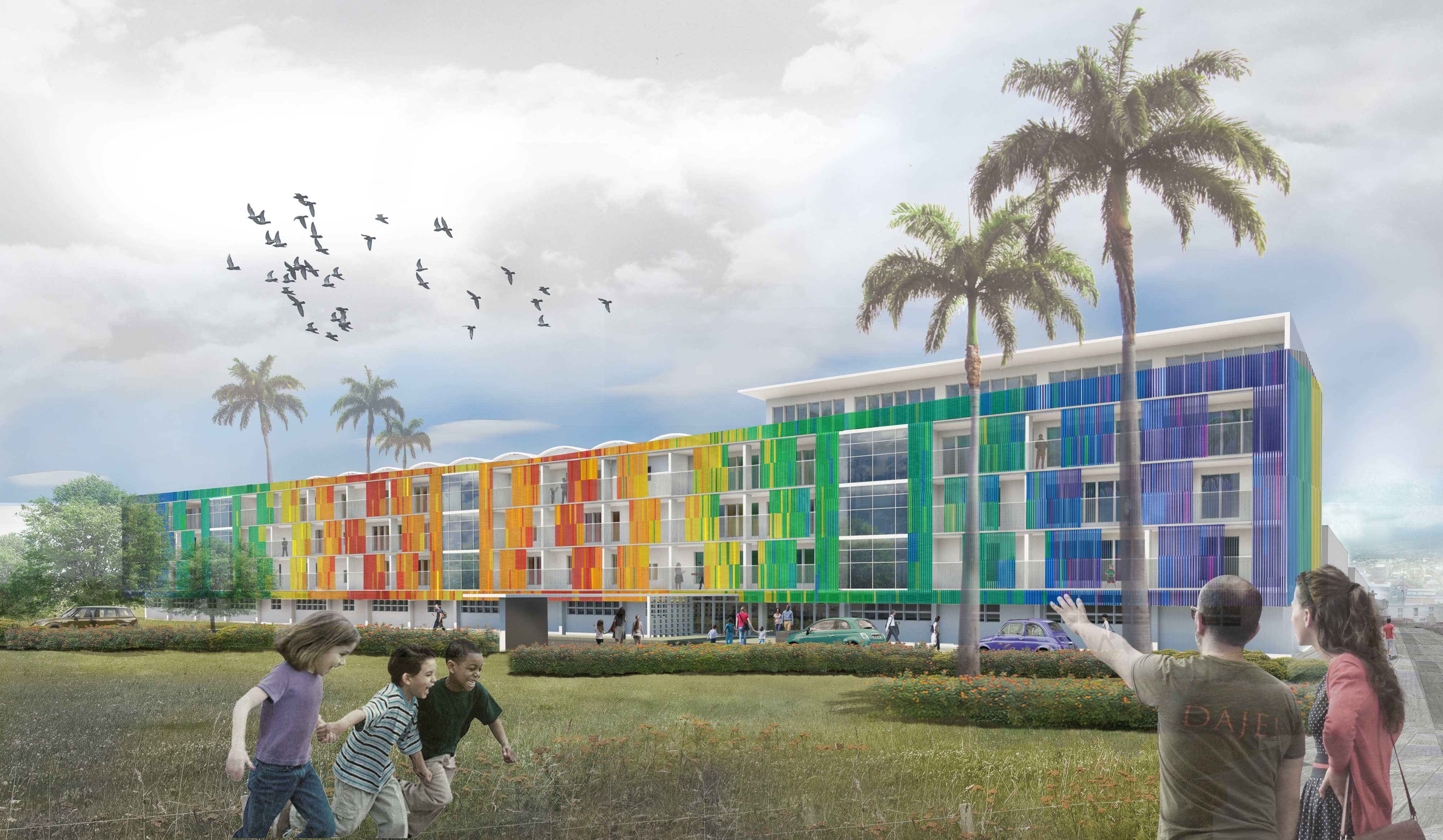 Hospital de Niños estrena balcones de colores