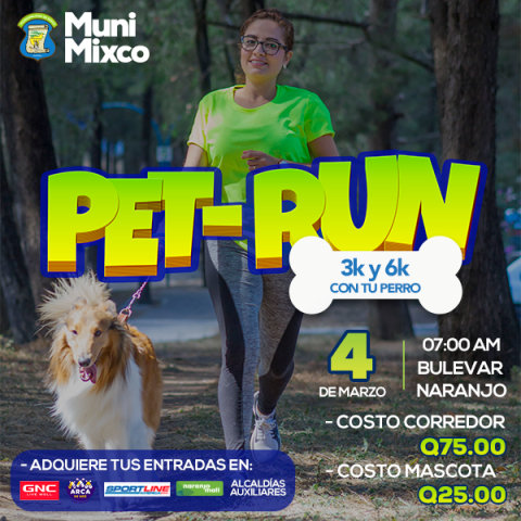Participe en la primera Pet Run Mixco