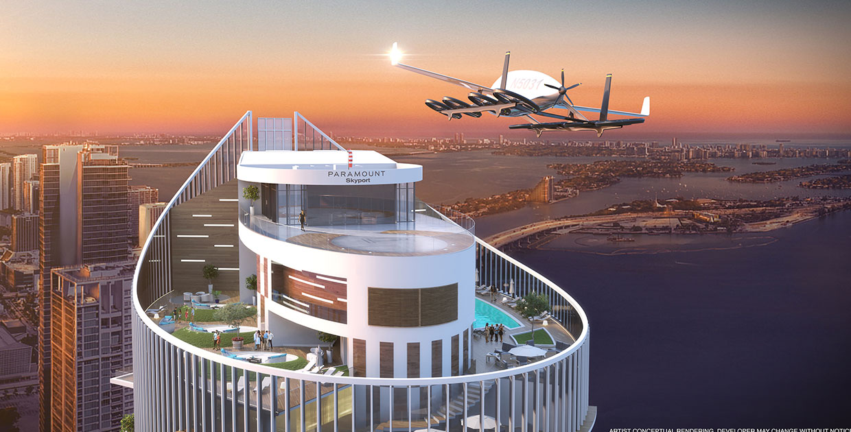 Paramount Miami Worldcenter se prepara para el futuro de los carros volandores