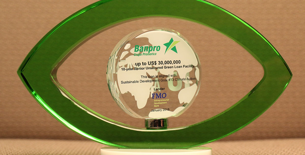 FMO y Banpro suscriben convenio verde