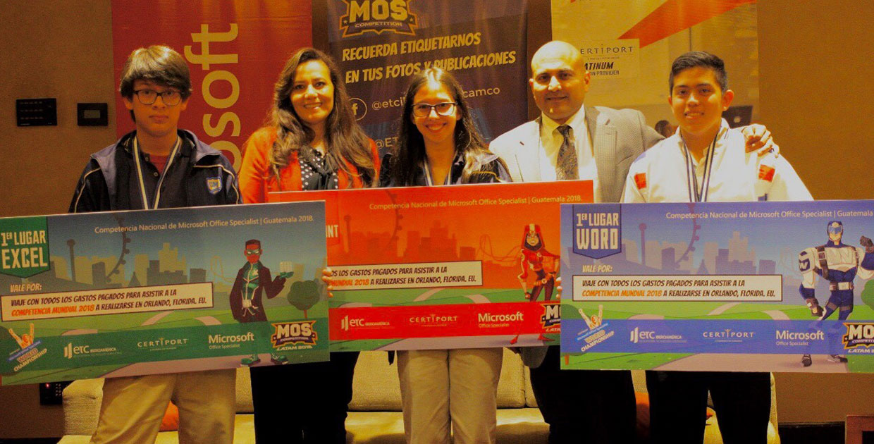 3 guatemaltecos participarán en el Campeonato Mundial de Microsoft Office Specialist