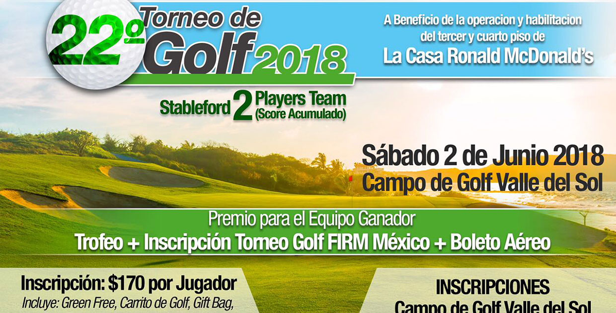 Torneo de Golf brindará ayuda solidaria a familias costarricenses