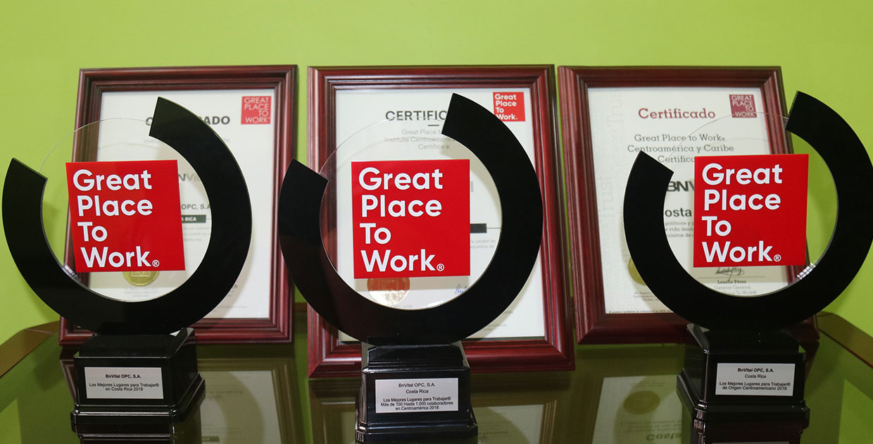 BN Vital distinguida con tres premios en los Great Place to Work 2018