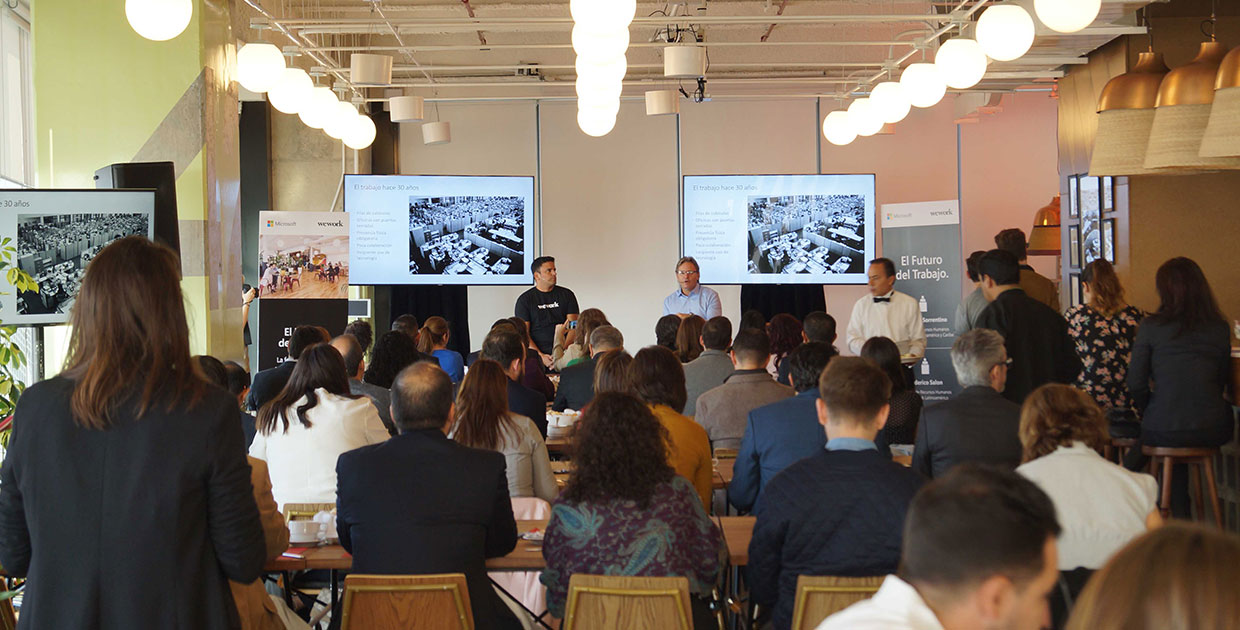WeWork y Microsoft diseñan hoy el Trabajo del Futuro