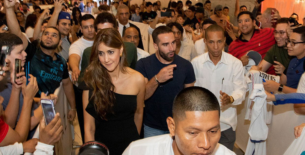 Jugador del Real Madrid, Daniel Carvajal, compartió con seguidores panameños