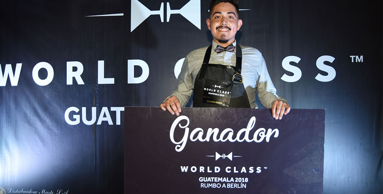 Mixólogo Eduardo Rizzo es el ganador de World Class Guatemala 2018