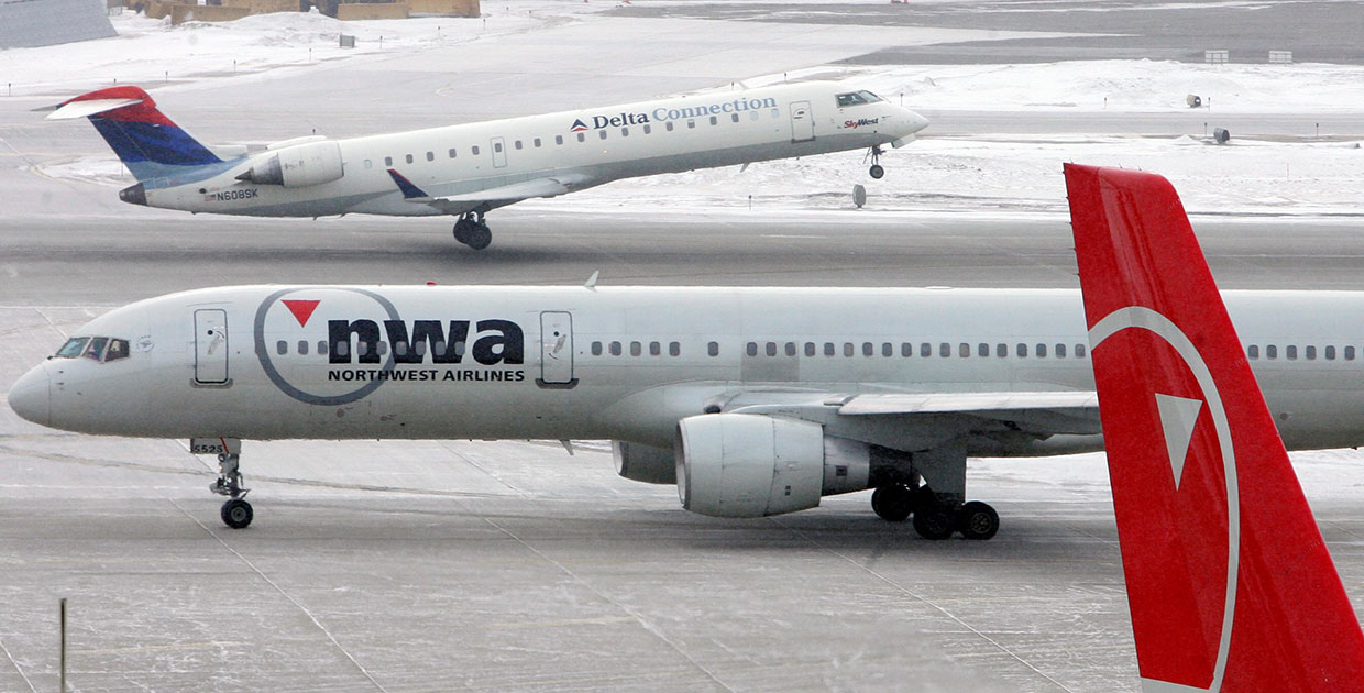 Una fusión de Altura fue la que hicieron Delta Airlines y Northwest