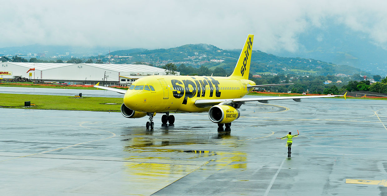 Nuevo vuelo de Spirit duplica oferta de asientos desde Orlando hacia Costa Rica