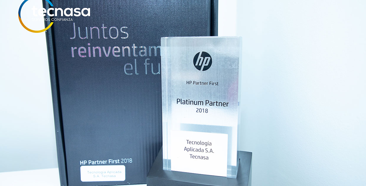 Tecnasa recibe el premio Platinum Partner 2018 de parte de HP