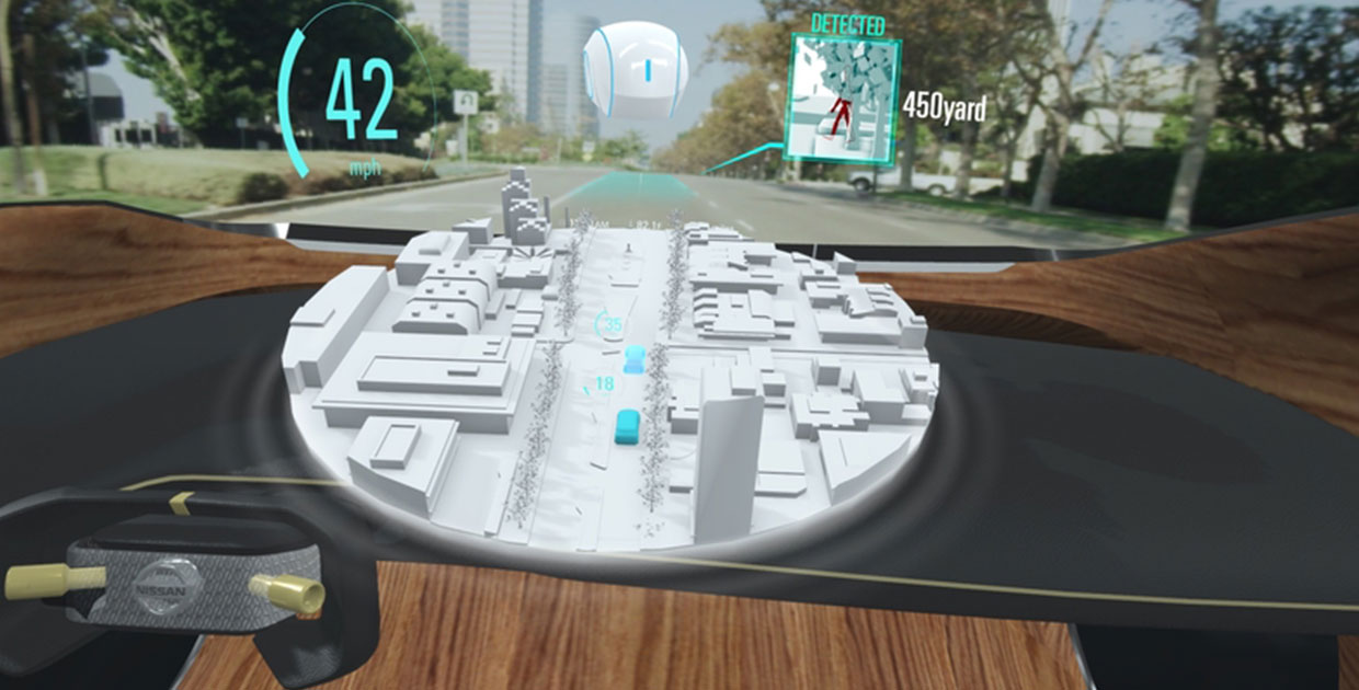Nissan presenta la tecnología concepto Invisible-to-Visible en el CES